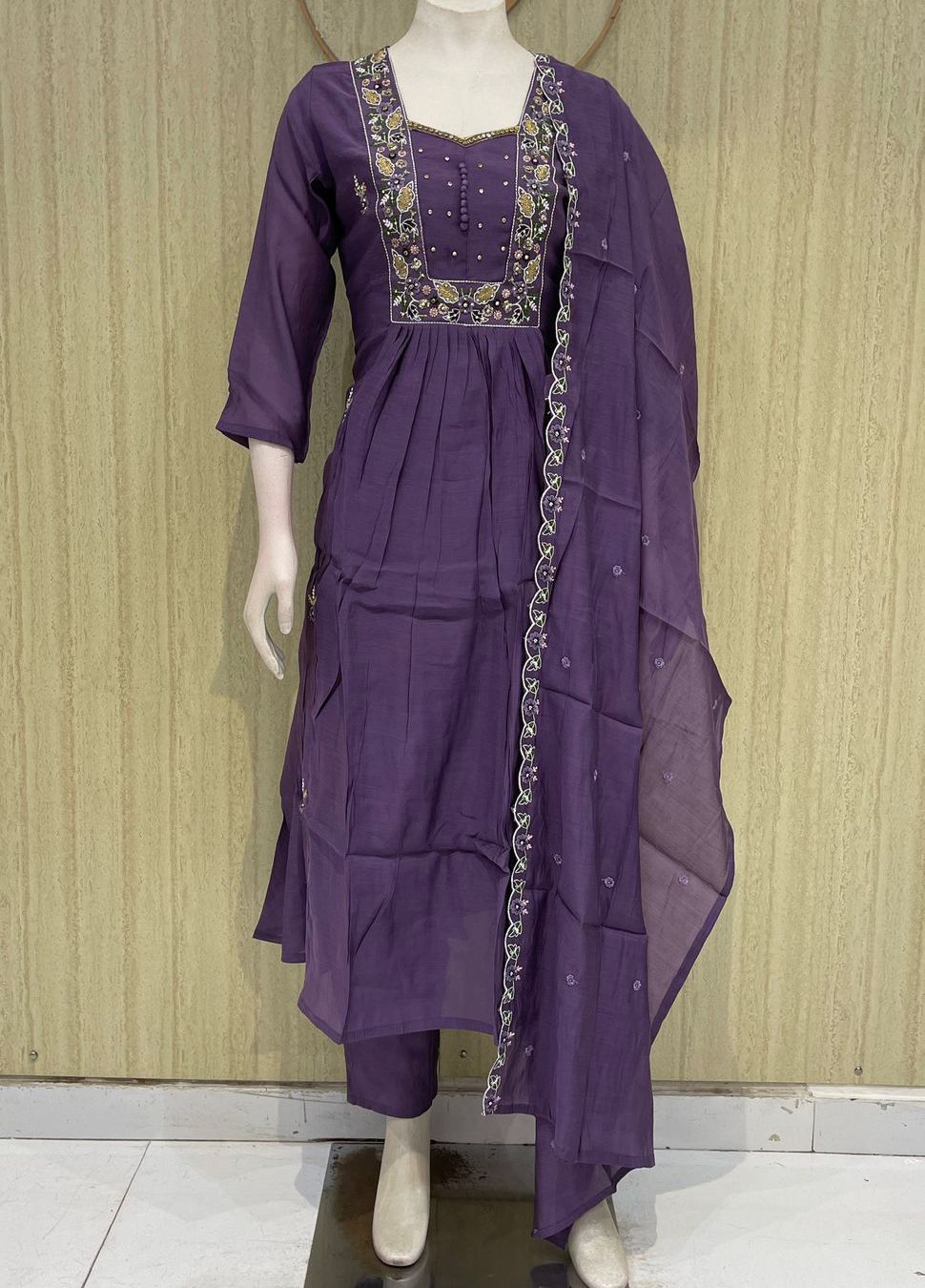 Mul Chanderi dress
