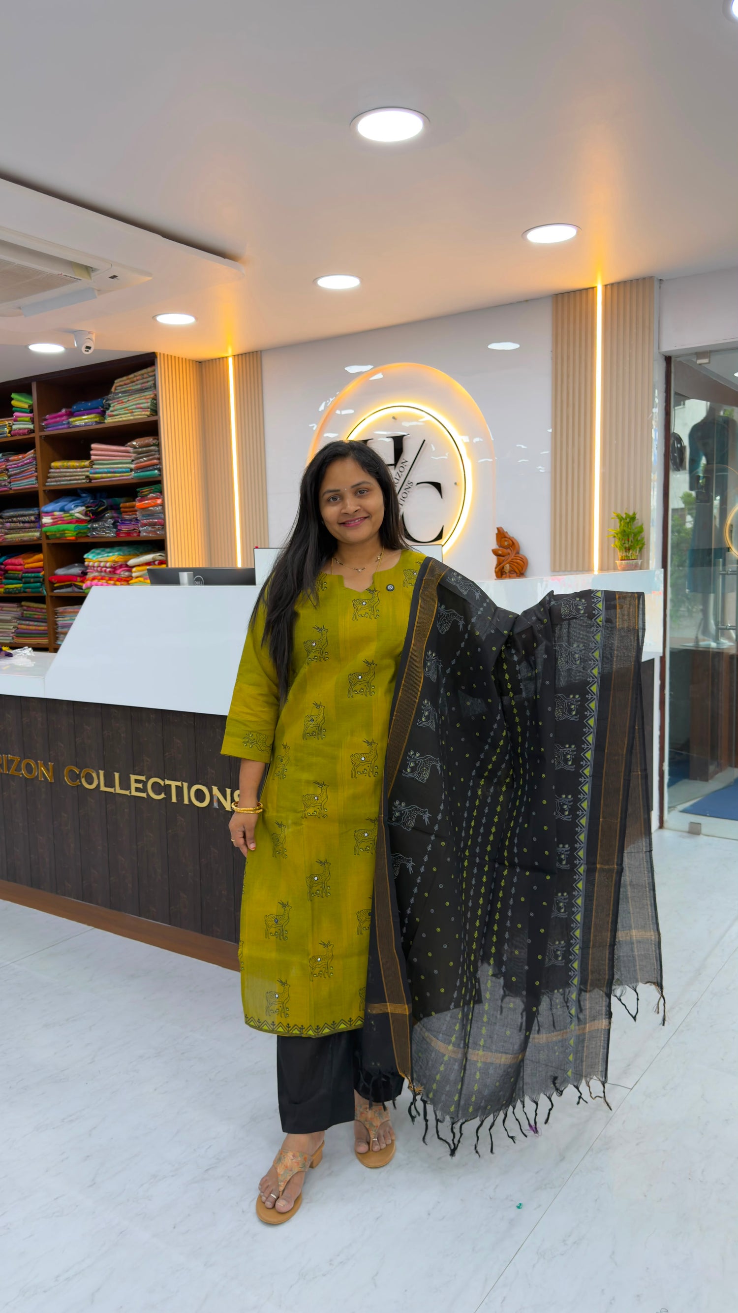 Premium Pure Cotton 3 Piece set with Block Print design
