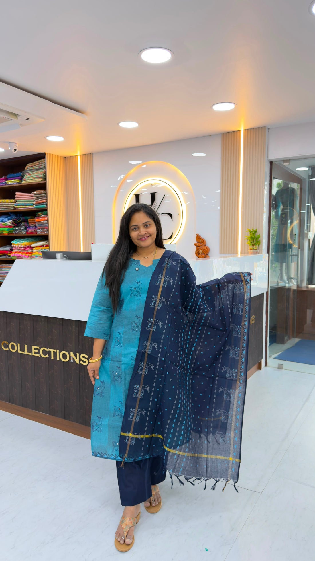 Premium Pure Cotton 3 Piece set with Block Print design
