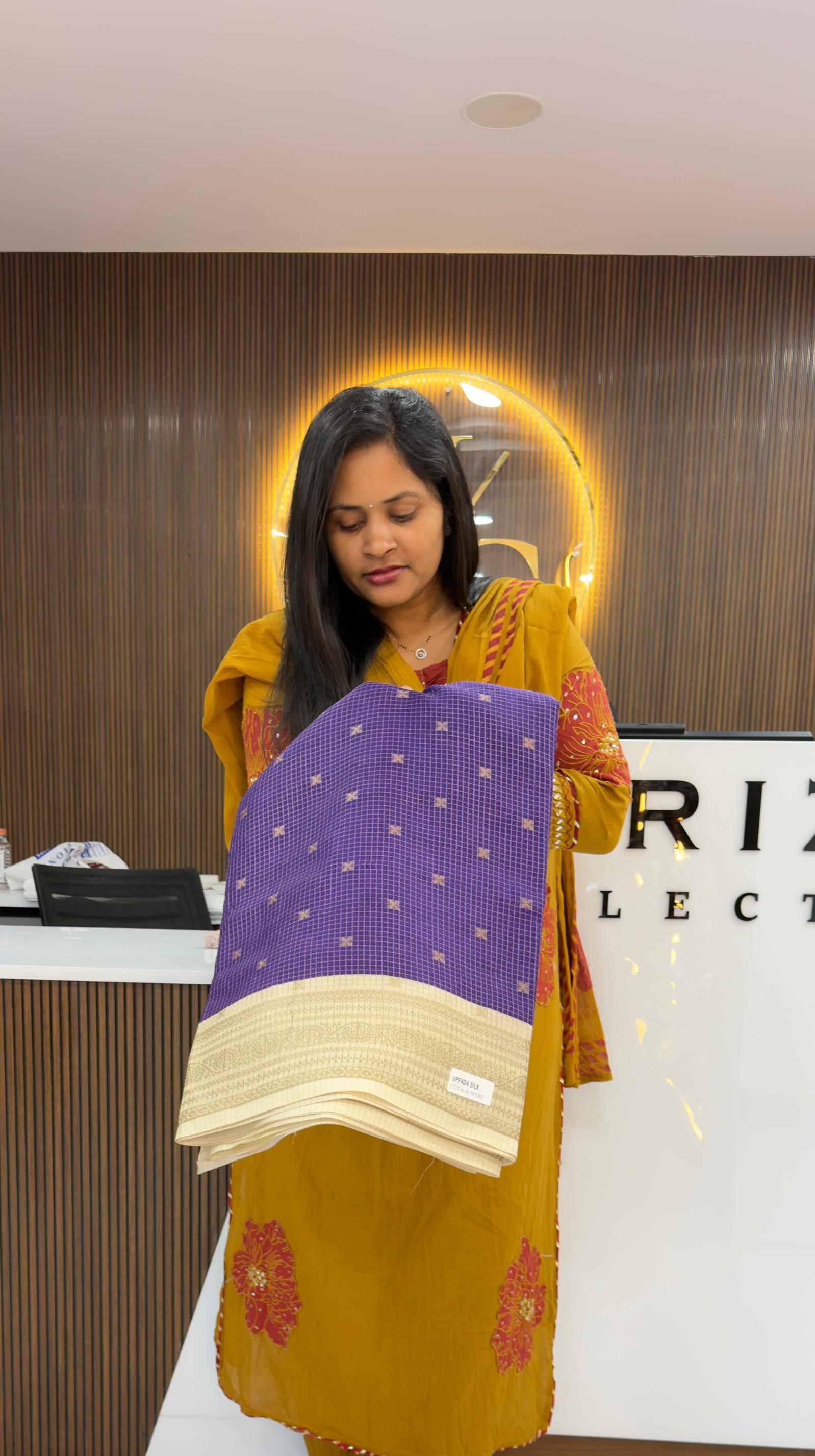Vintage Chexs Saree