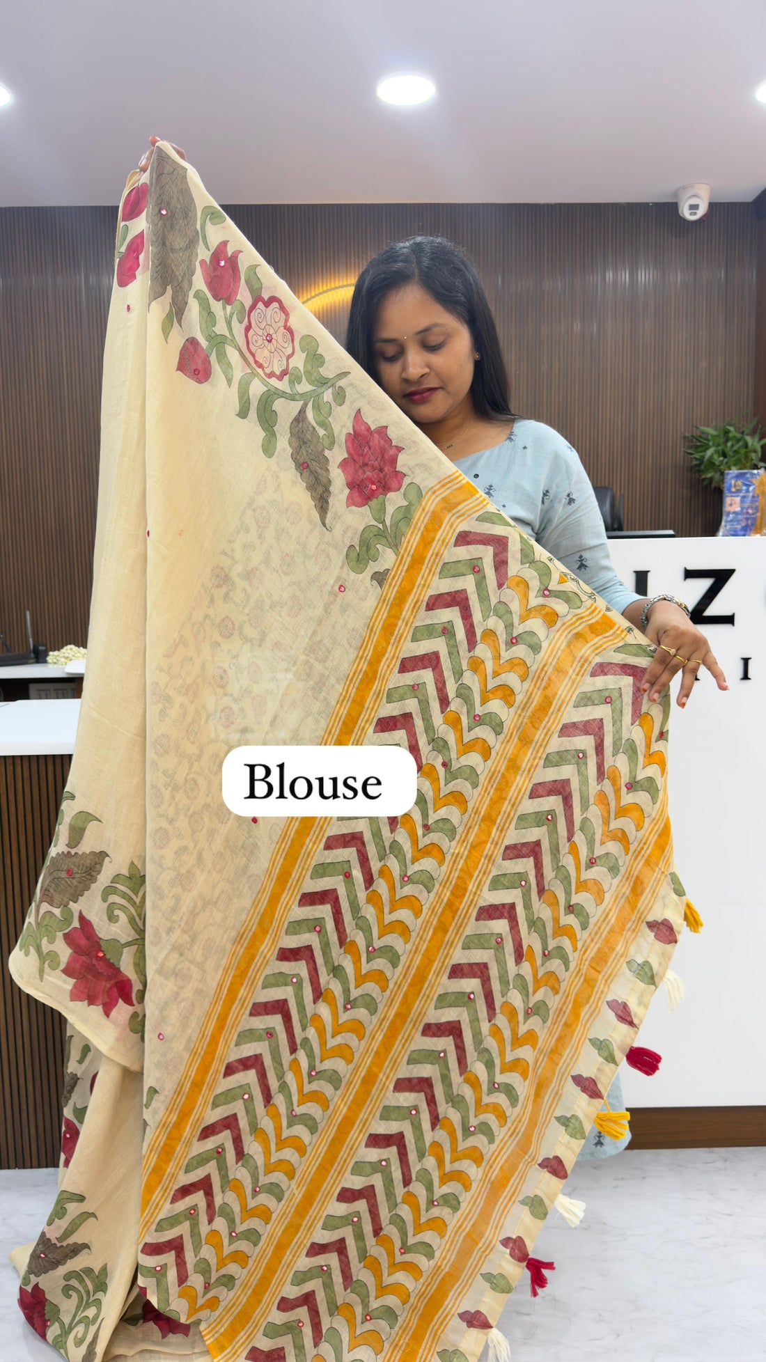 Soft Lenin light weight saree