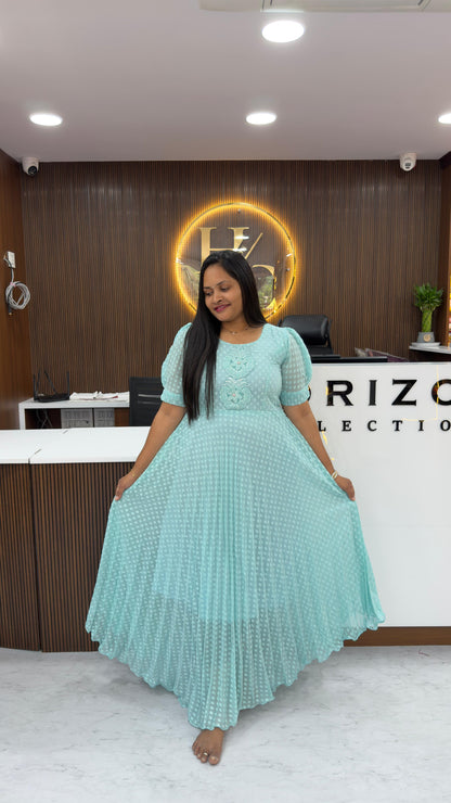 Blue Georgette Frock