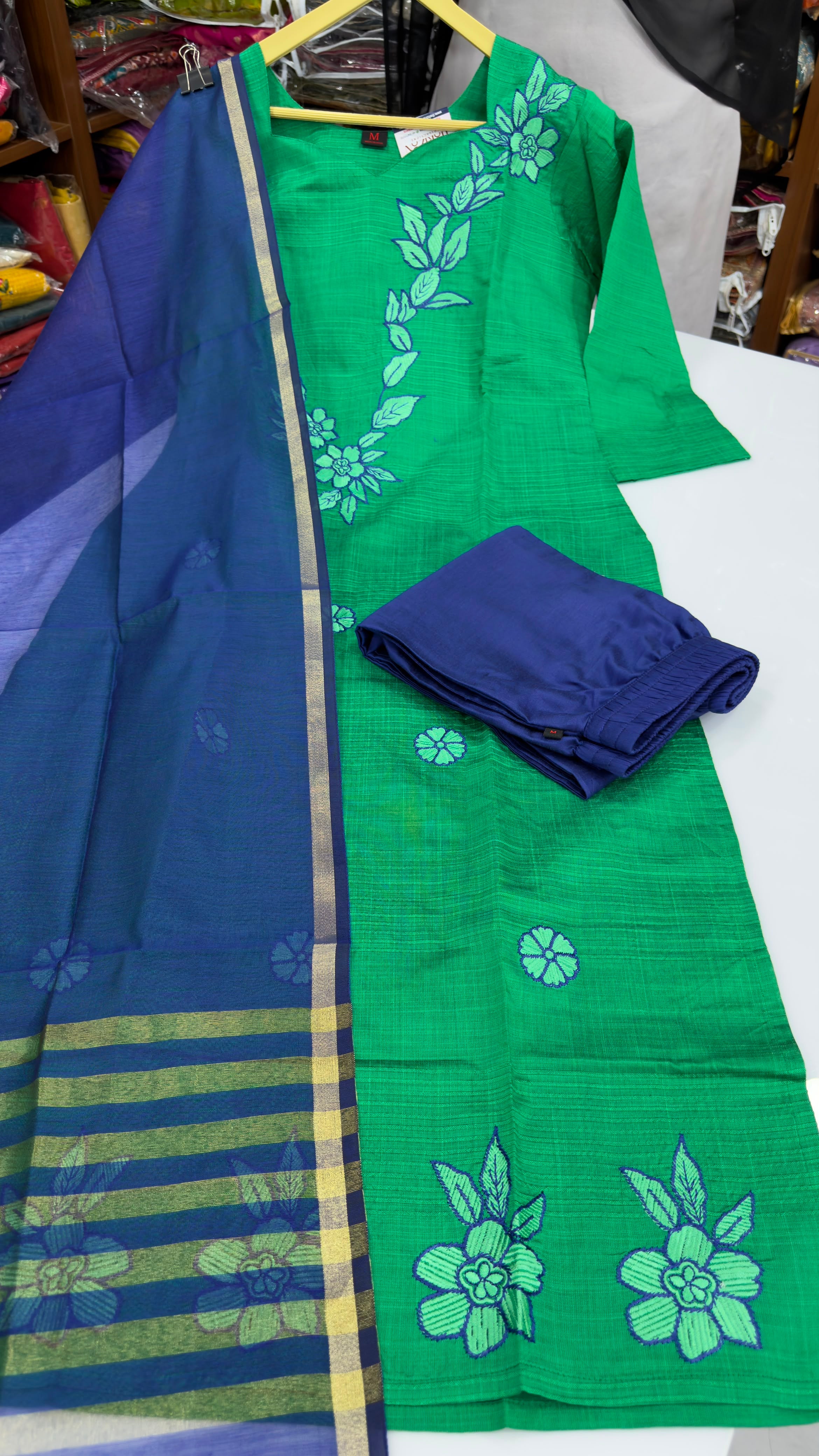 Premium Raw Silk with embroidery