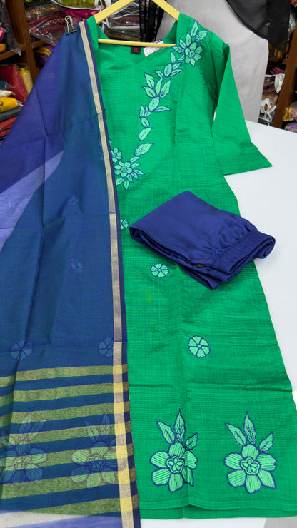 Premium Raw Silk with embroidery
