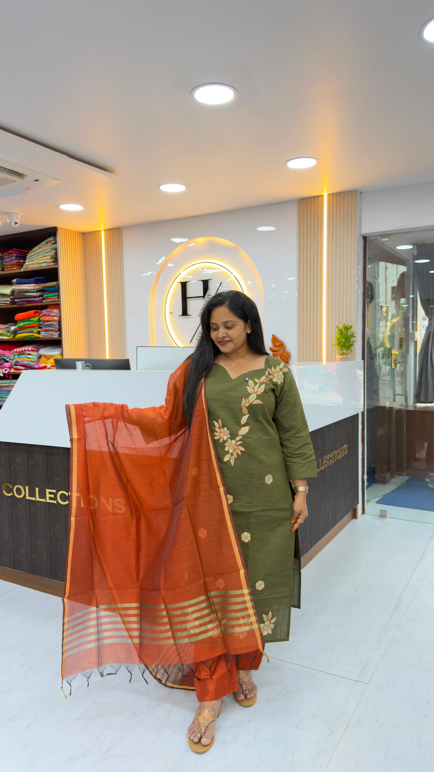 Premium Raw Silk with embroidery