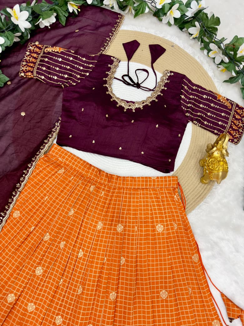 Mayuraa free size Lehenga