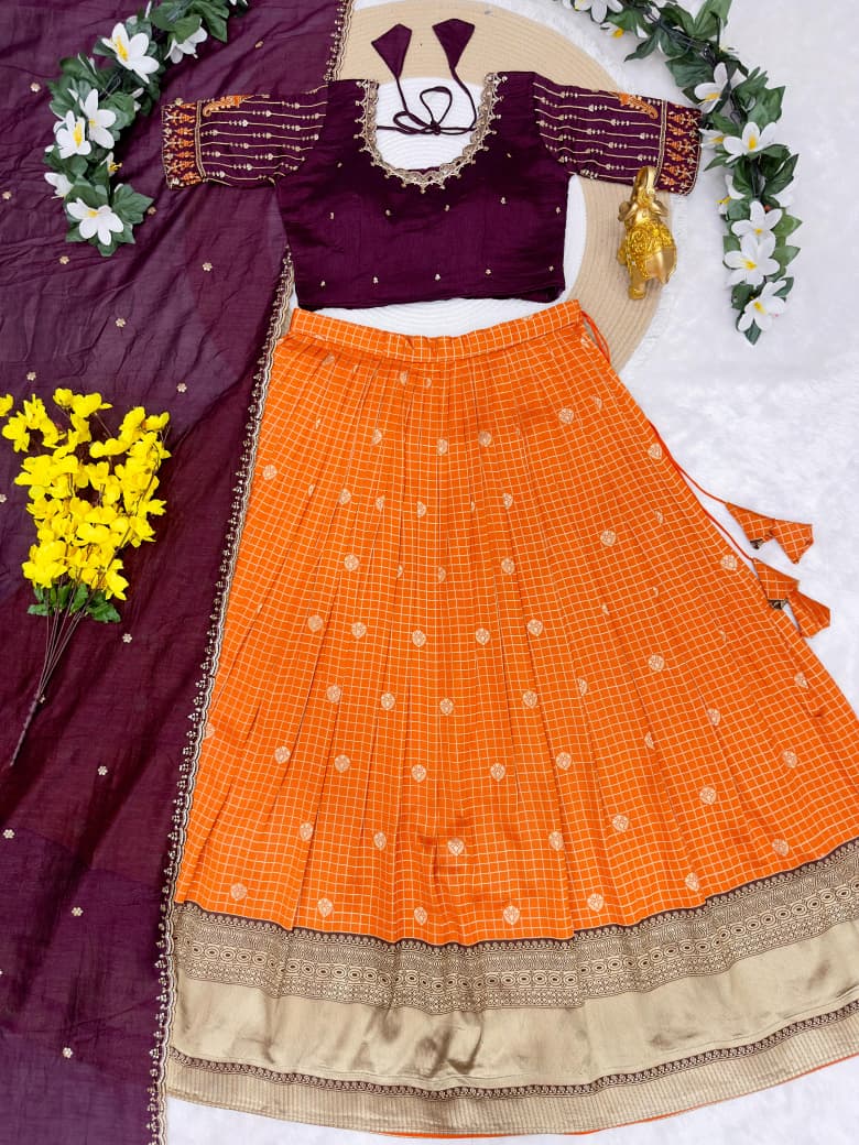 Mayuraa free size Lehenga