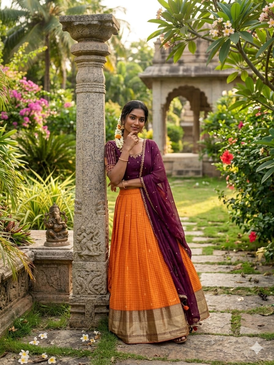 Mayuraa free size Lehenga