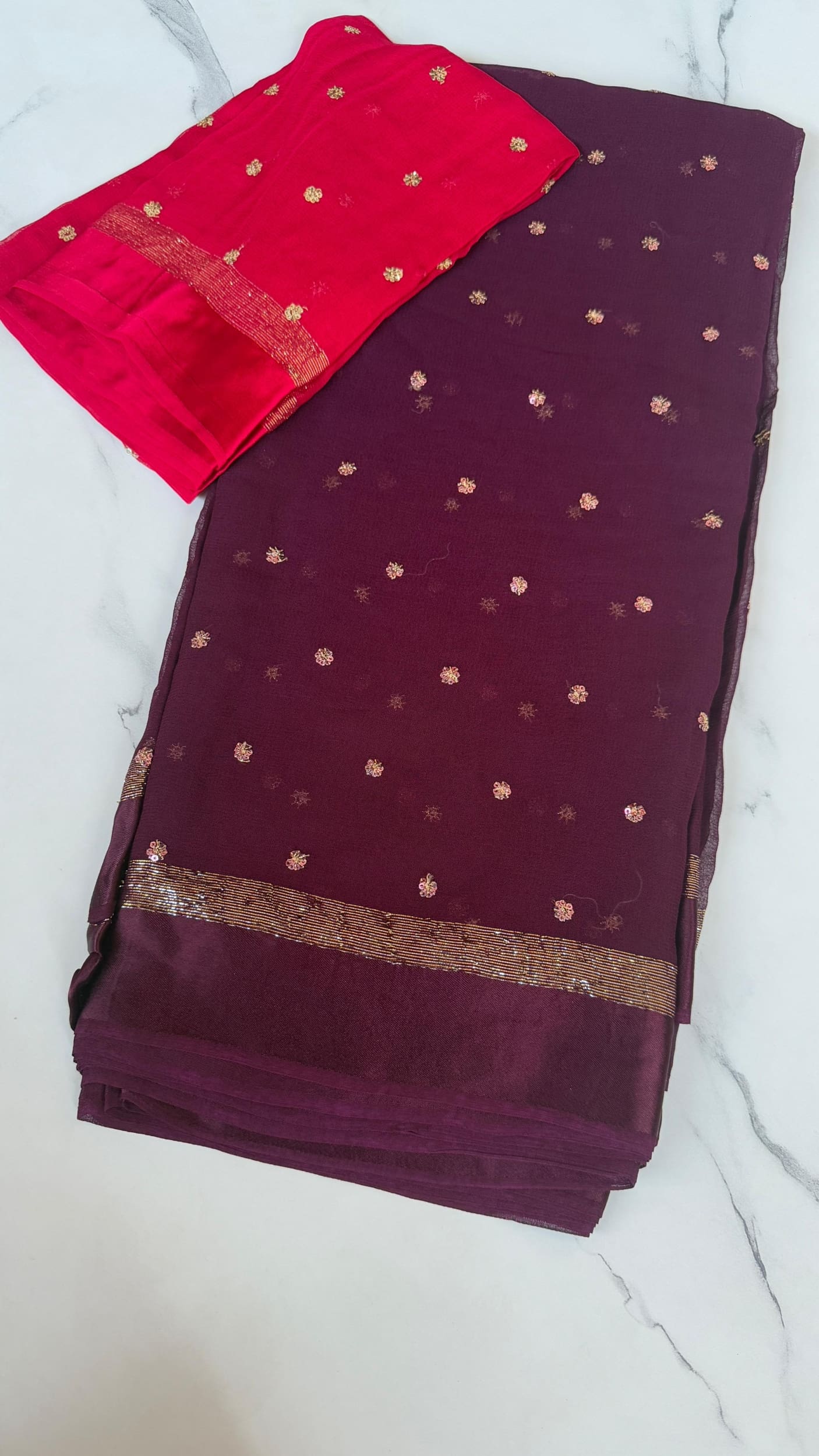 Georgette party wear sarees