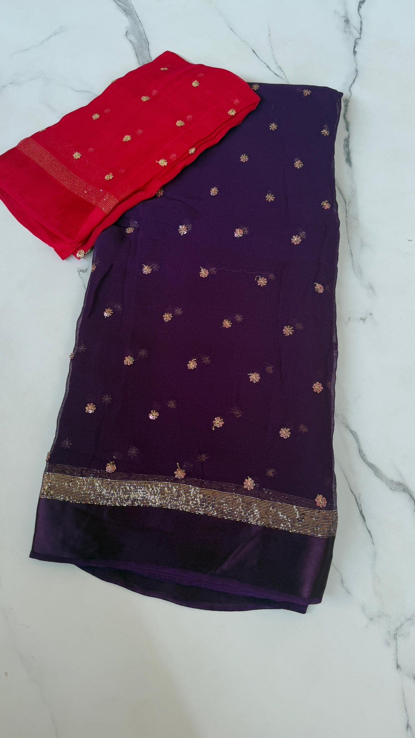 Georgette party wear sarees