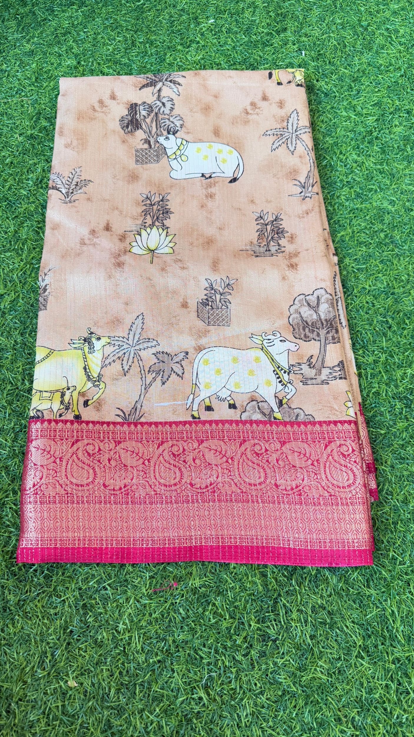 Pichwai Design Saree