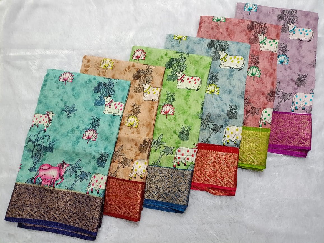 Pichwai Design Saree