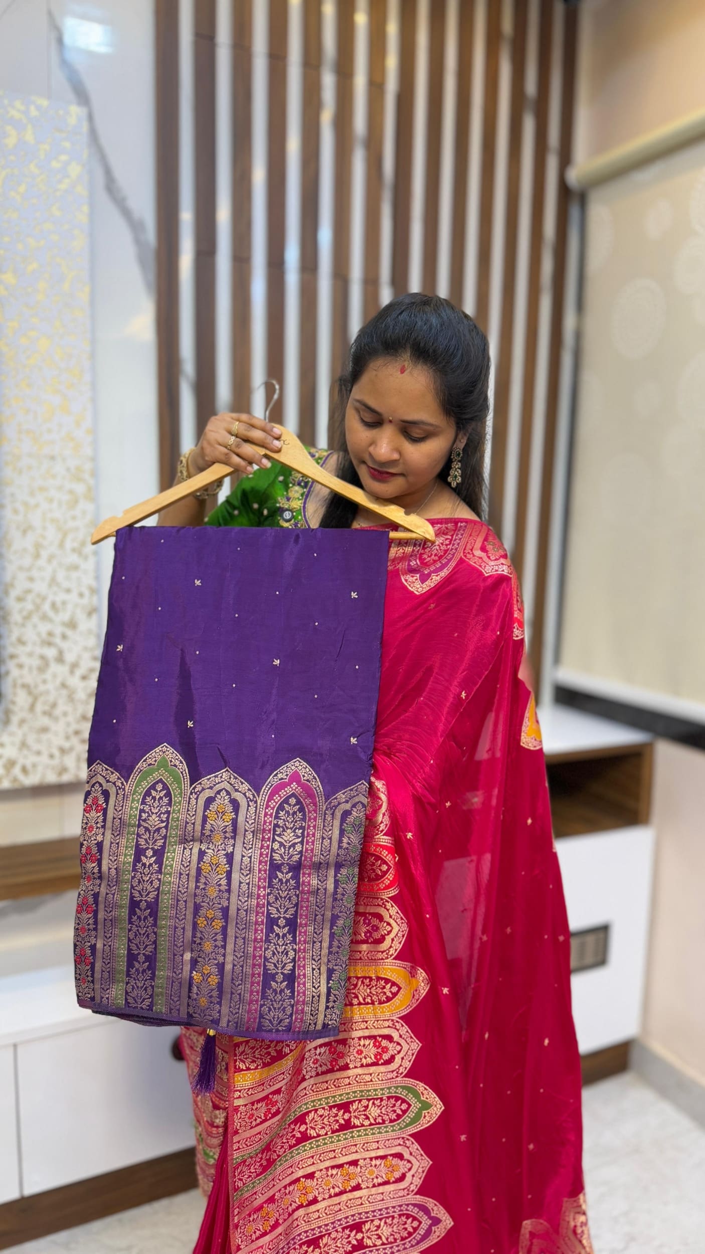 Premium Banarasi Satin Crepe Sarees