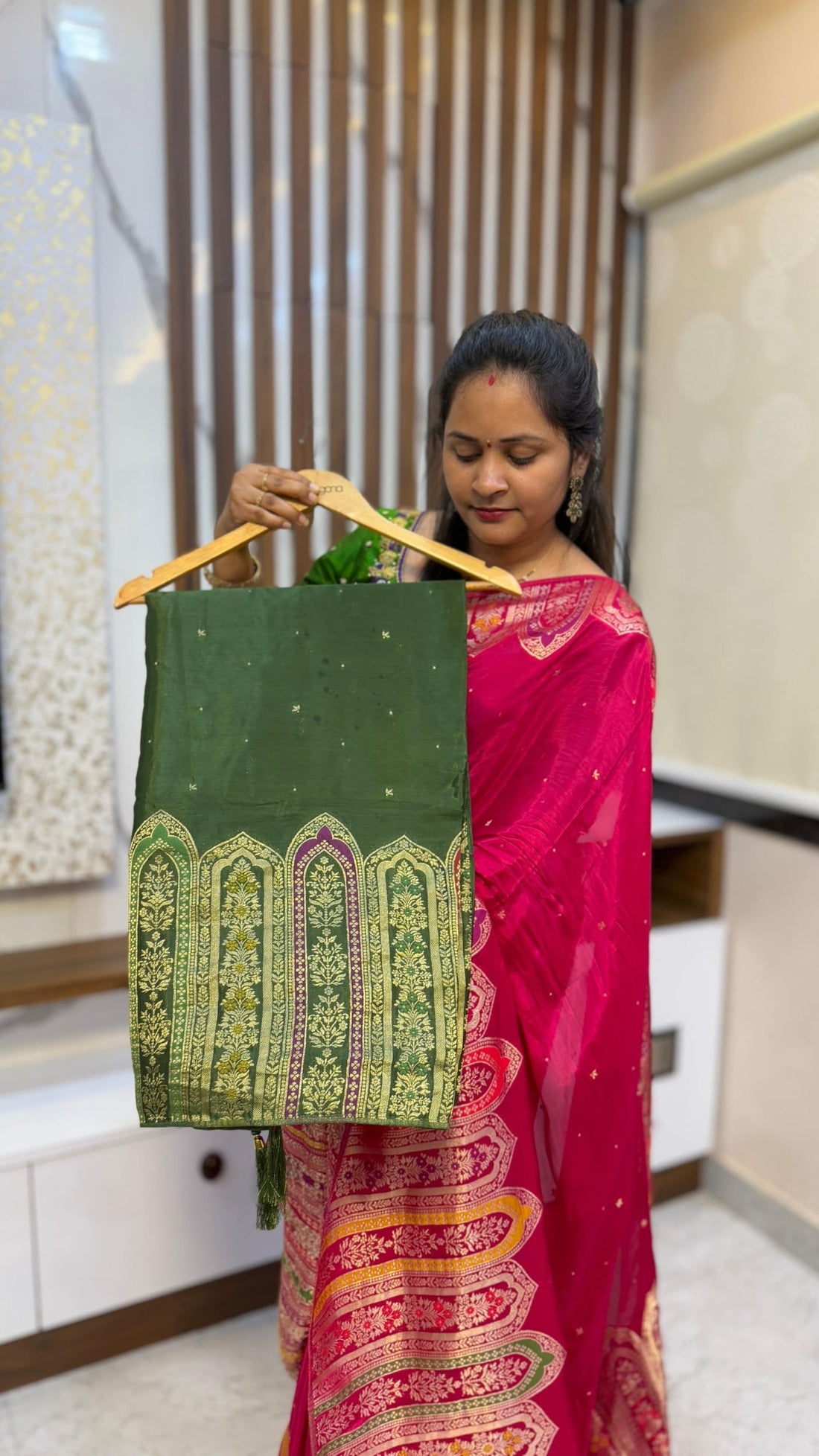 Premium Banarasi Satin Crepe Sarees