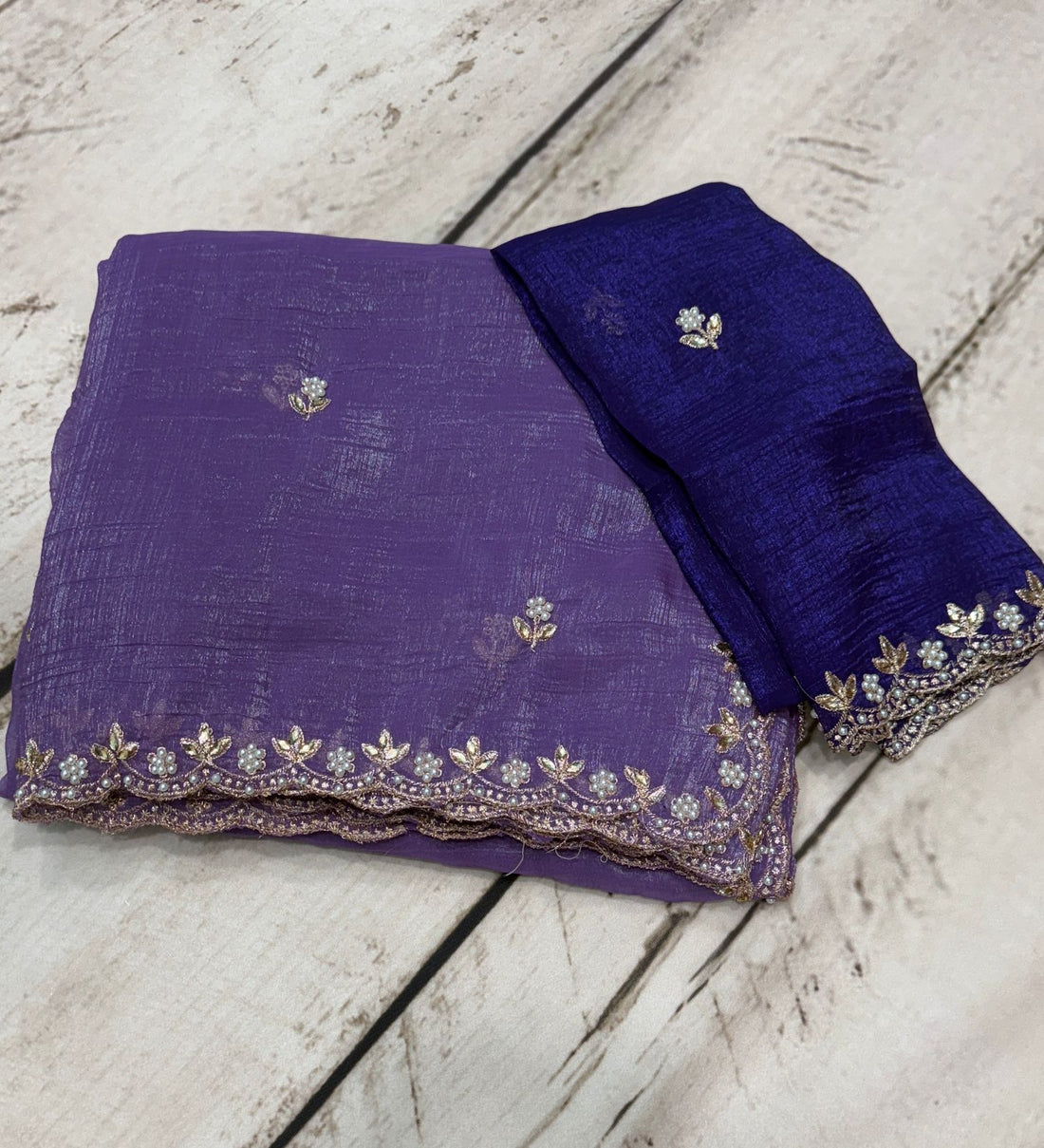 Lavender Party wear saree