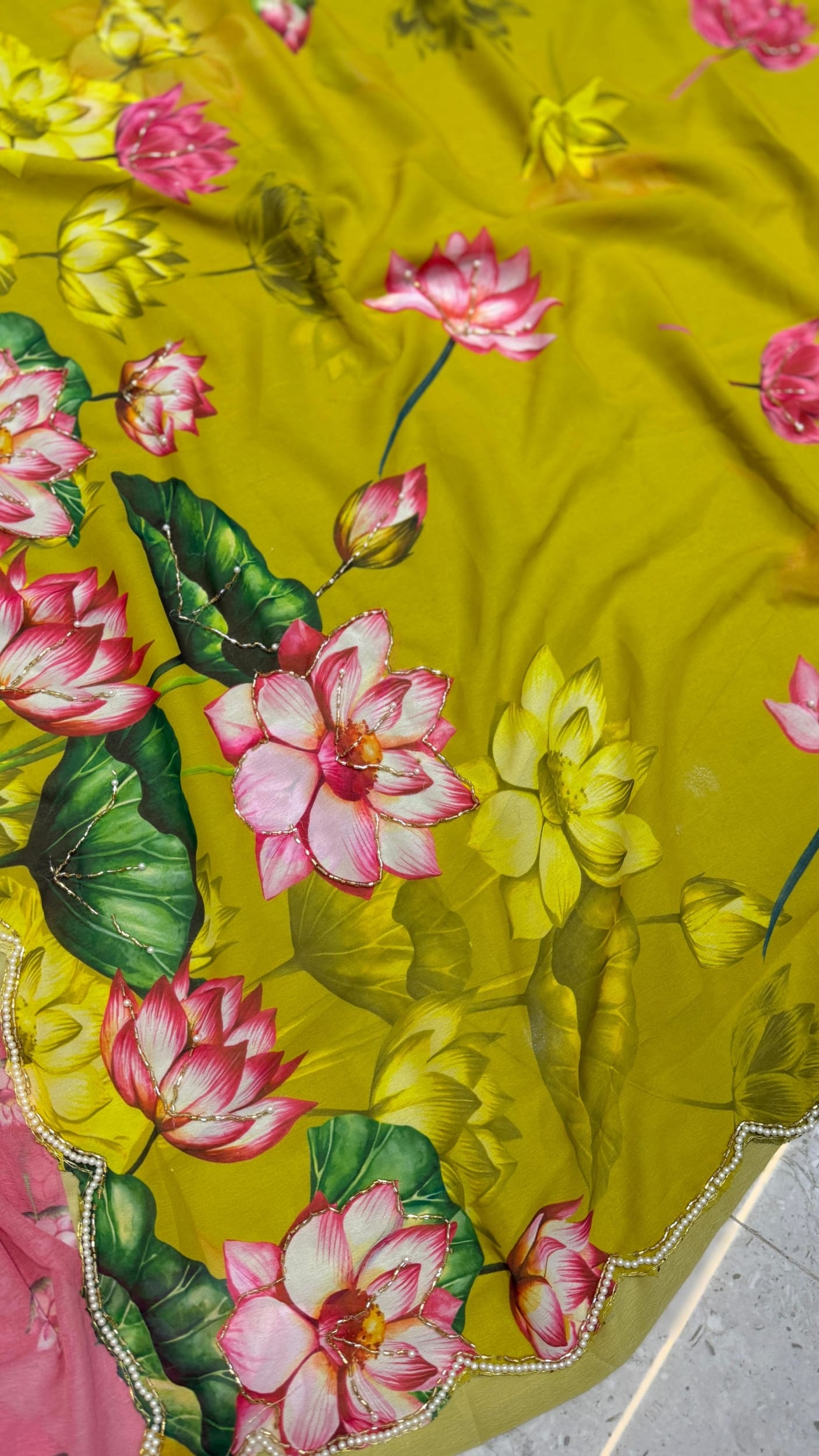 Pichwai Design Tabby silk