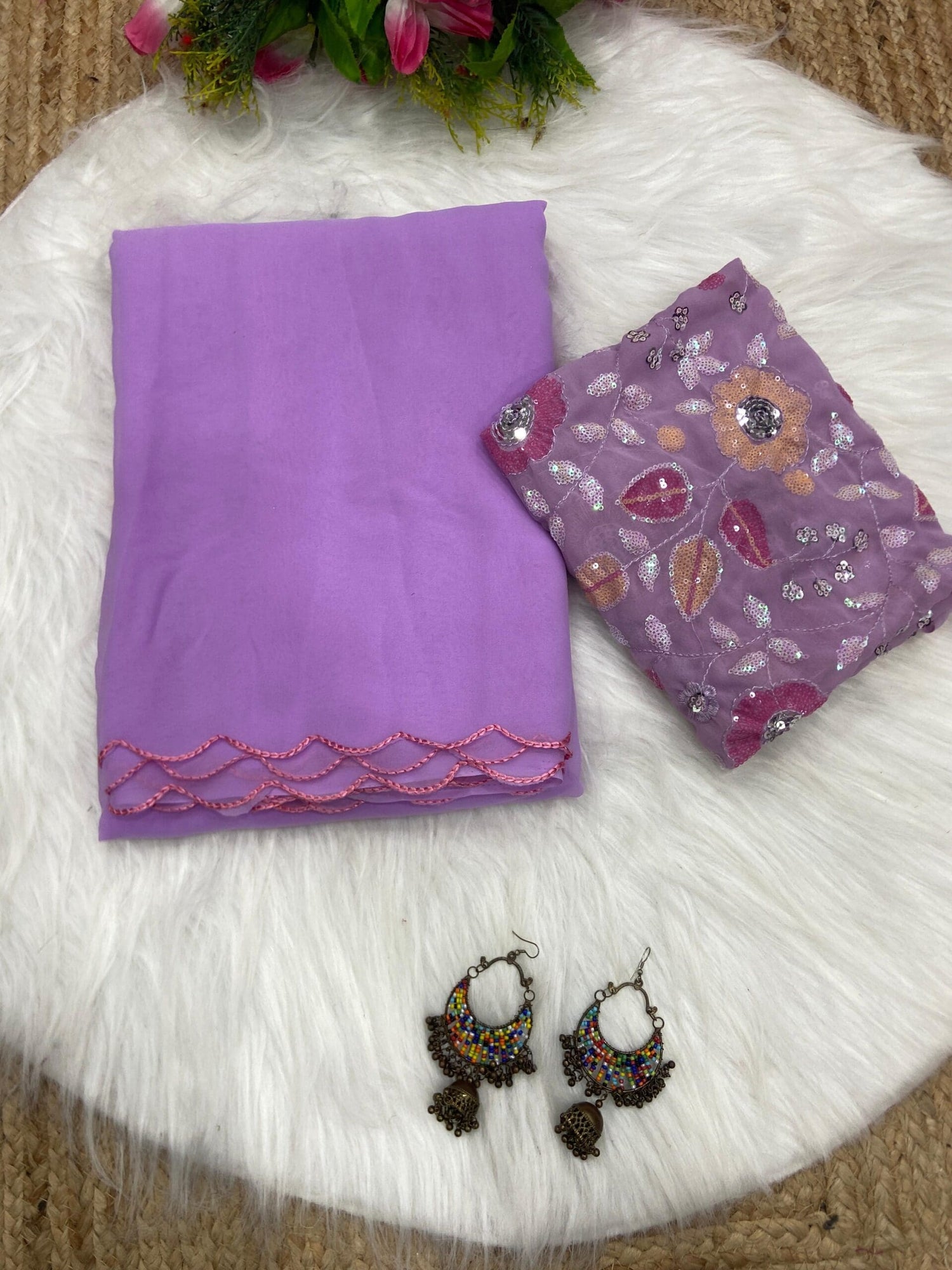 Exclusive Designer blouse concept Georgette sarees