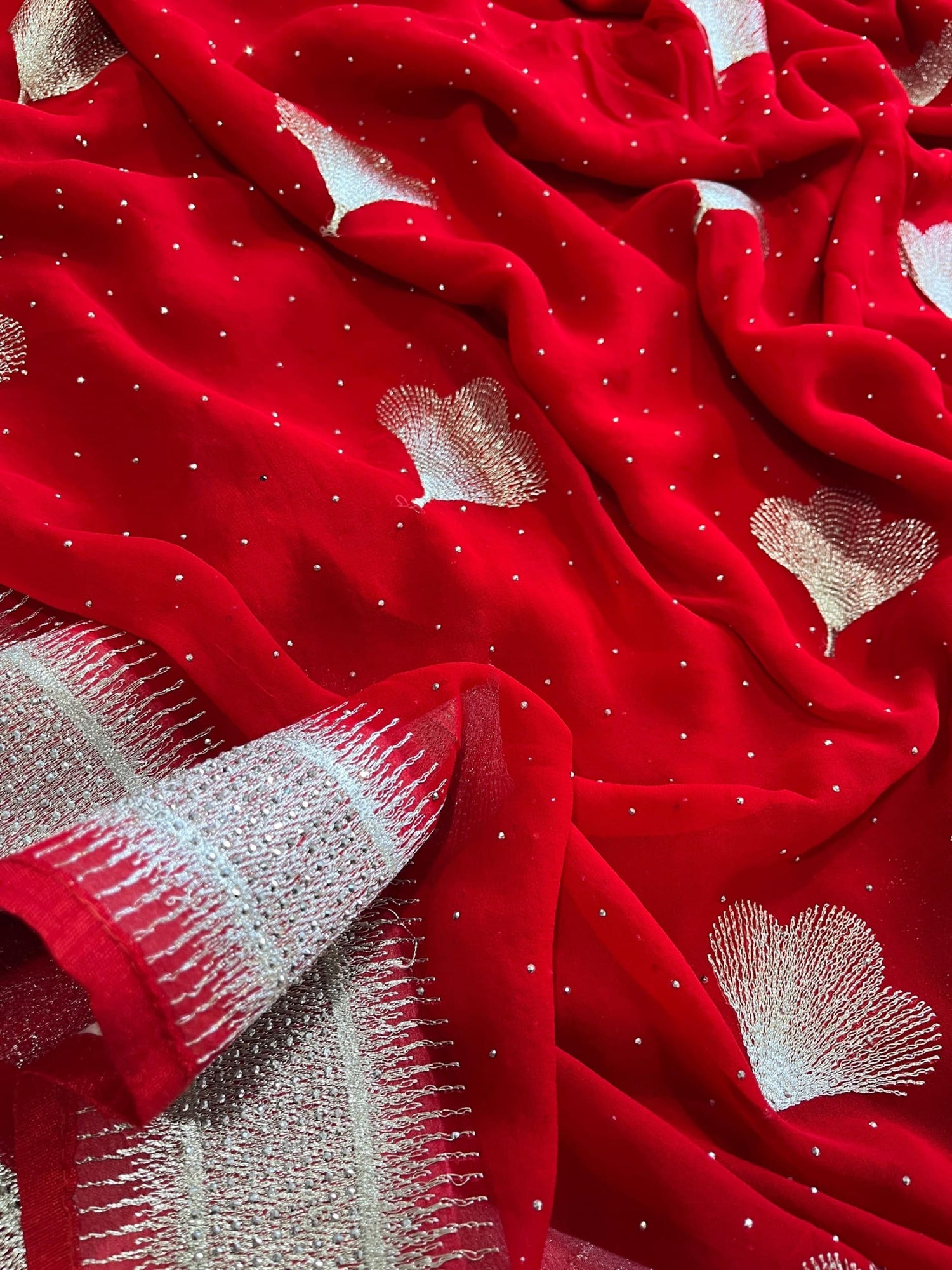 Christmas Special Red Saree
