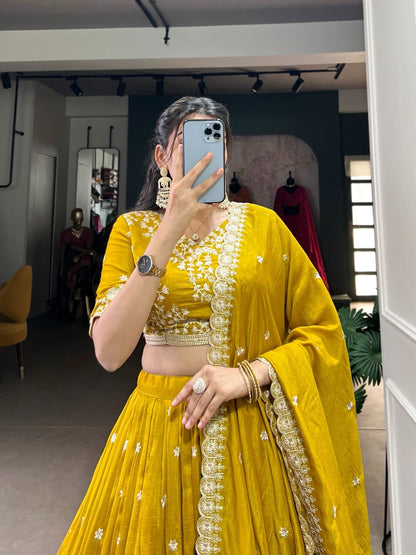 Mustard lehenga