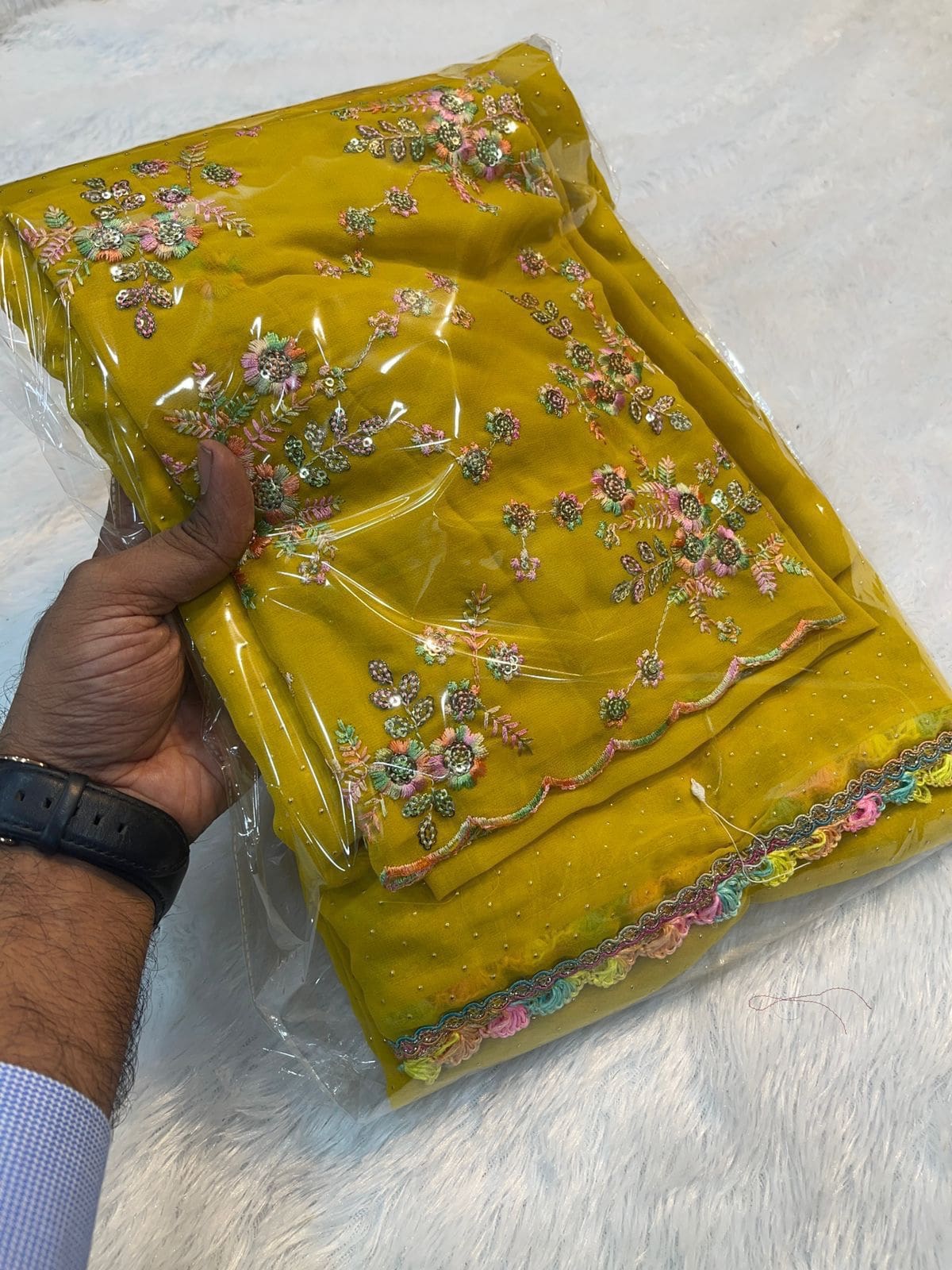 Multi Color lace Sarees