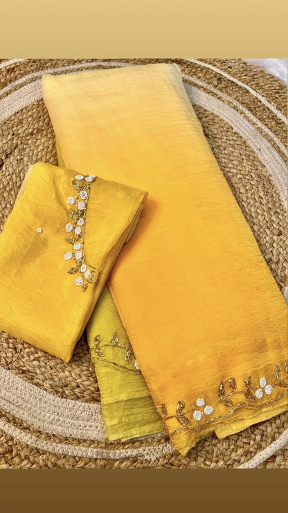 Triple Shaded Party Wear Sarees