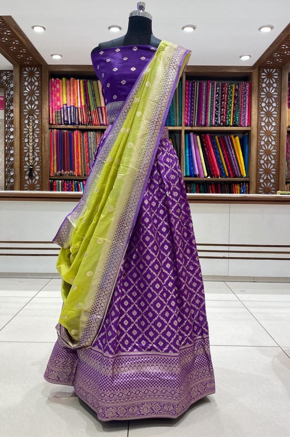 Purple lehenga
