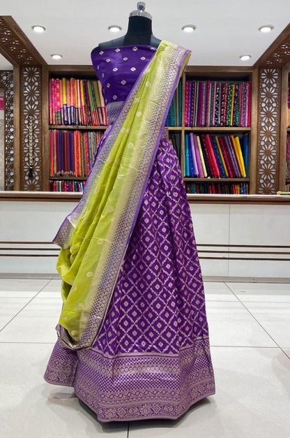 Purple lehenga
