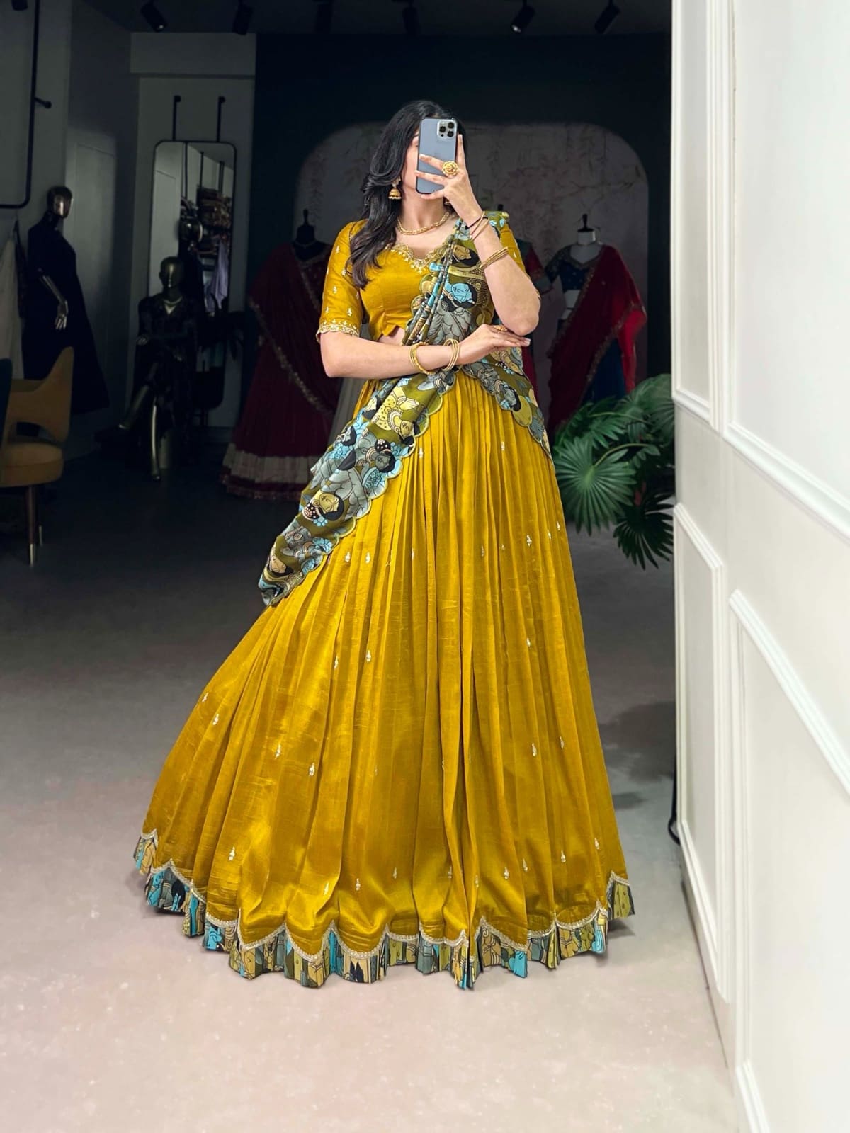 Kalamkari lehenga
