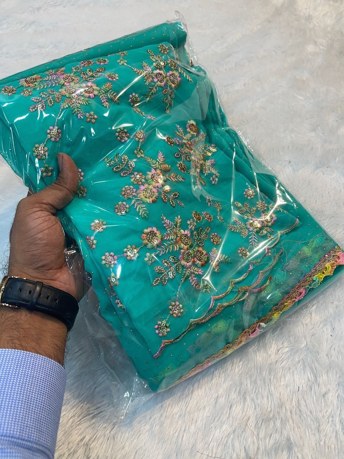 Multi Color lace Sarees