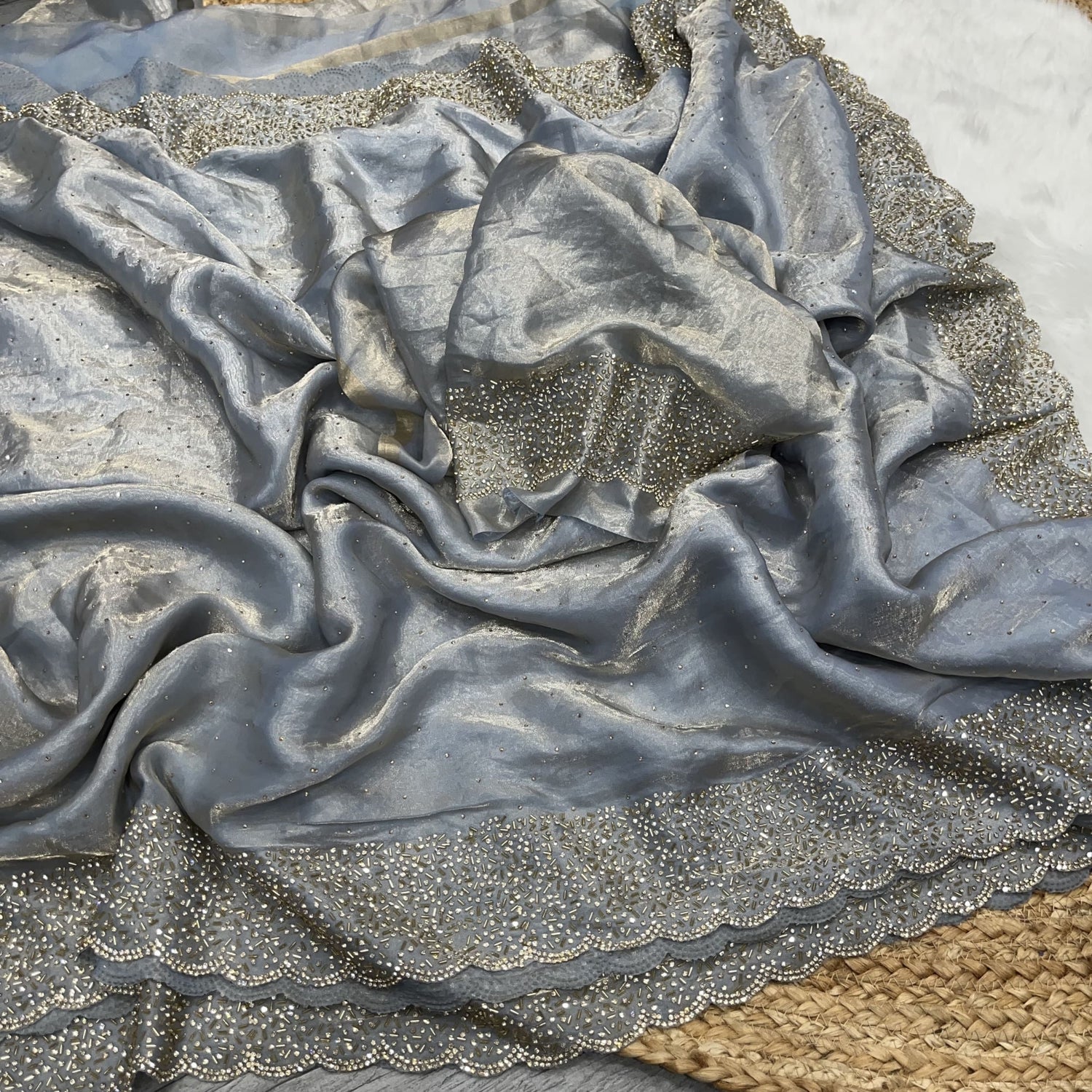 Space Silk Designer Saree