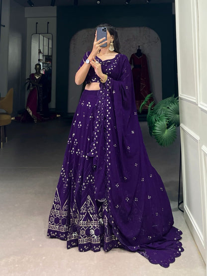 Purple lehenga