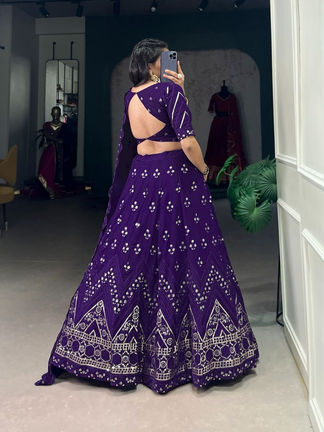 Purple lehenga