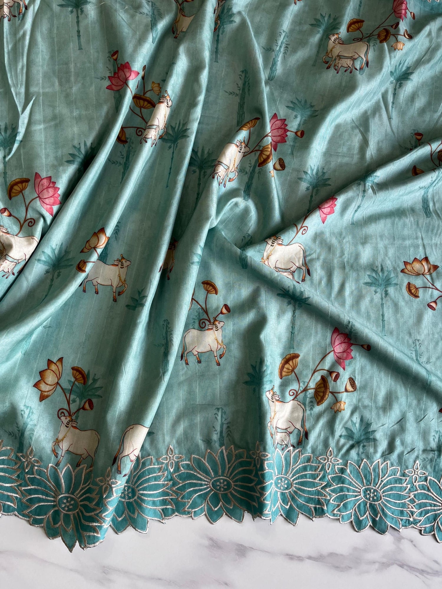 Pichwai Tussar Saree