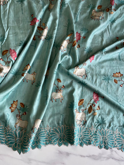 Pichwai Tussar Saree