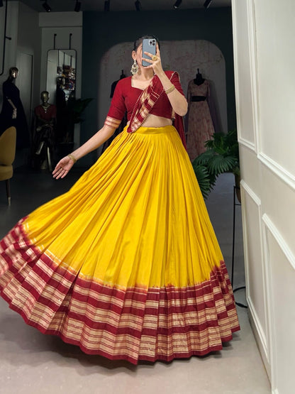 Dual shade lehenga
