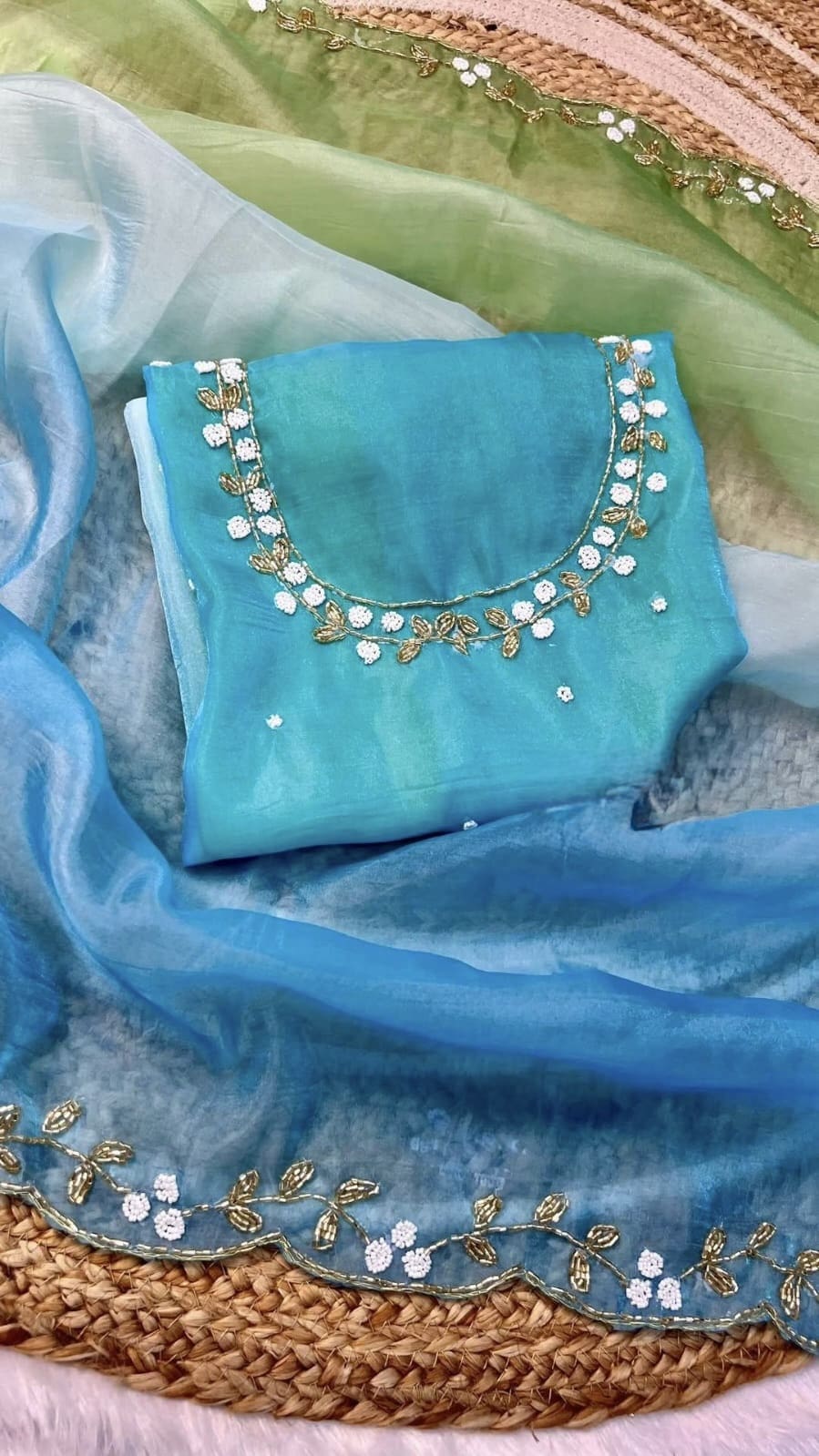 Triple Shaded Party Wear Sarees