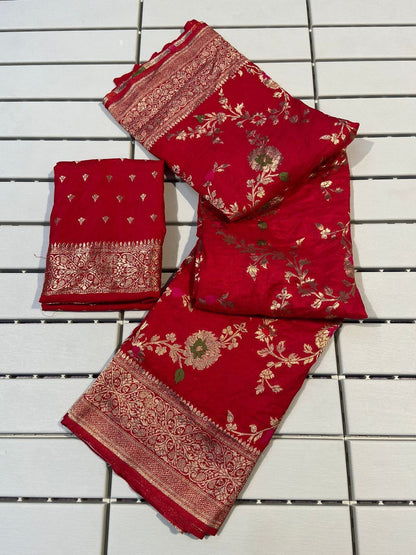Brocade soft Banarasi saree