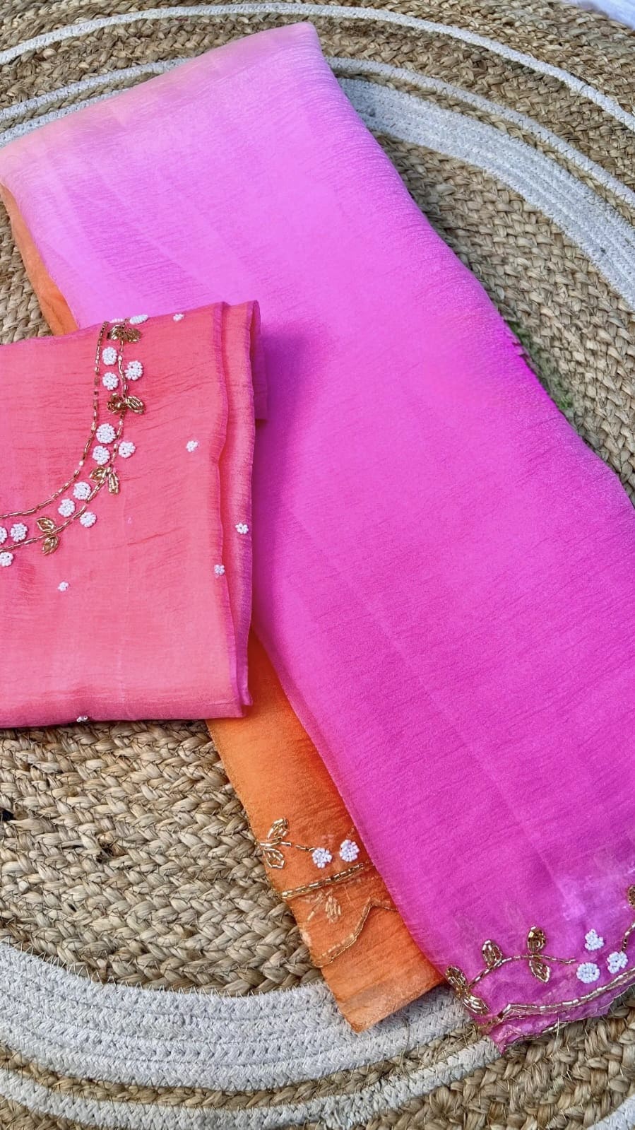 Triple Shaded Party Wear Sarees