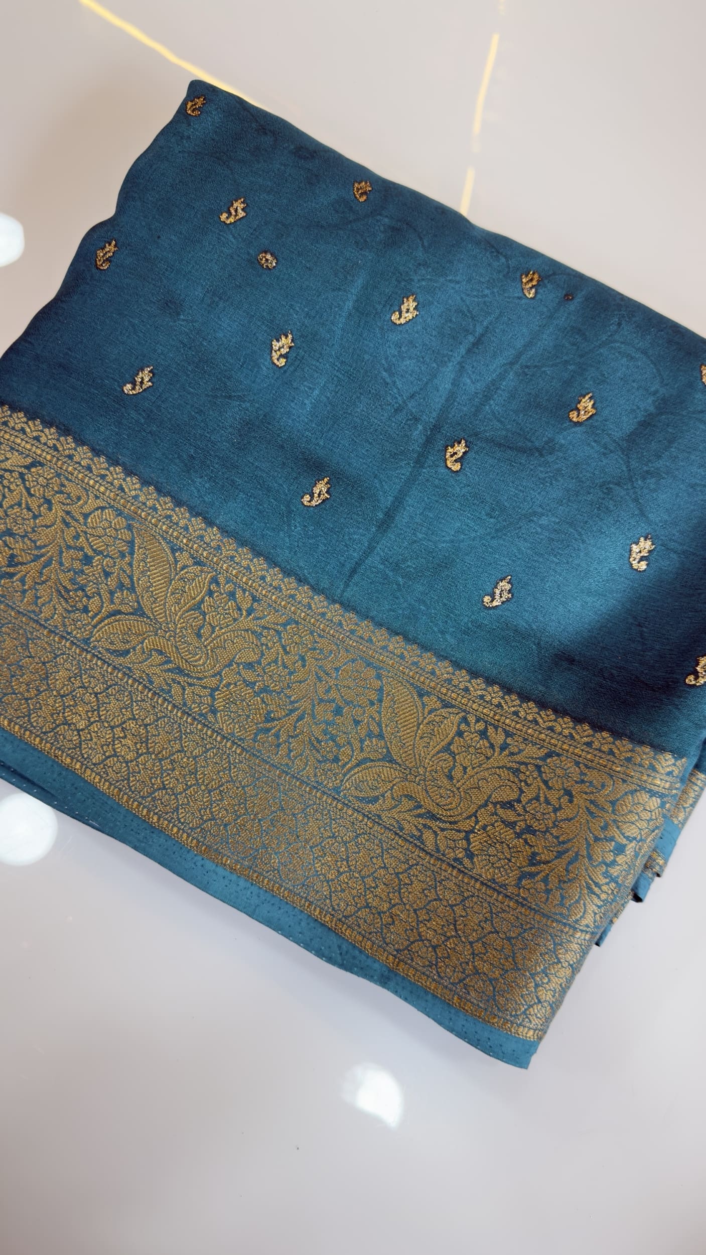 Jute Banarasi black saree