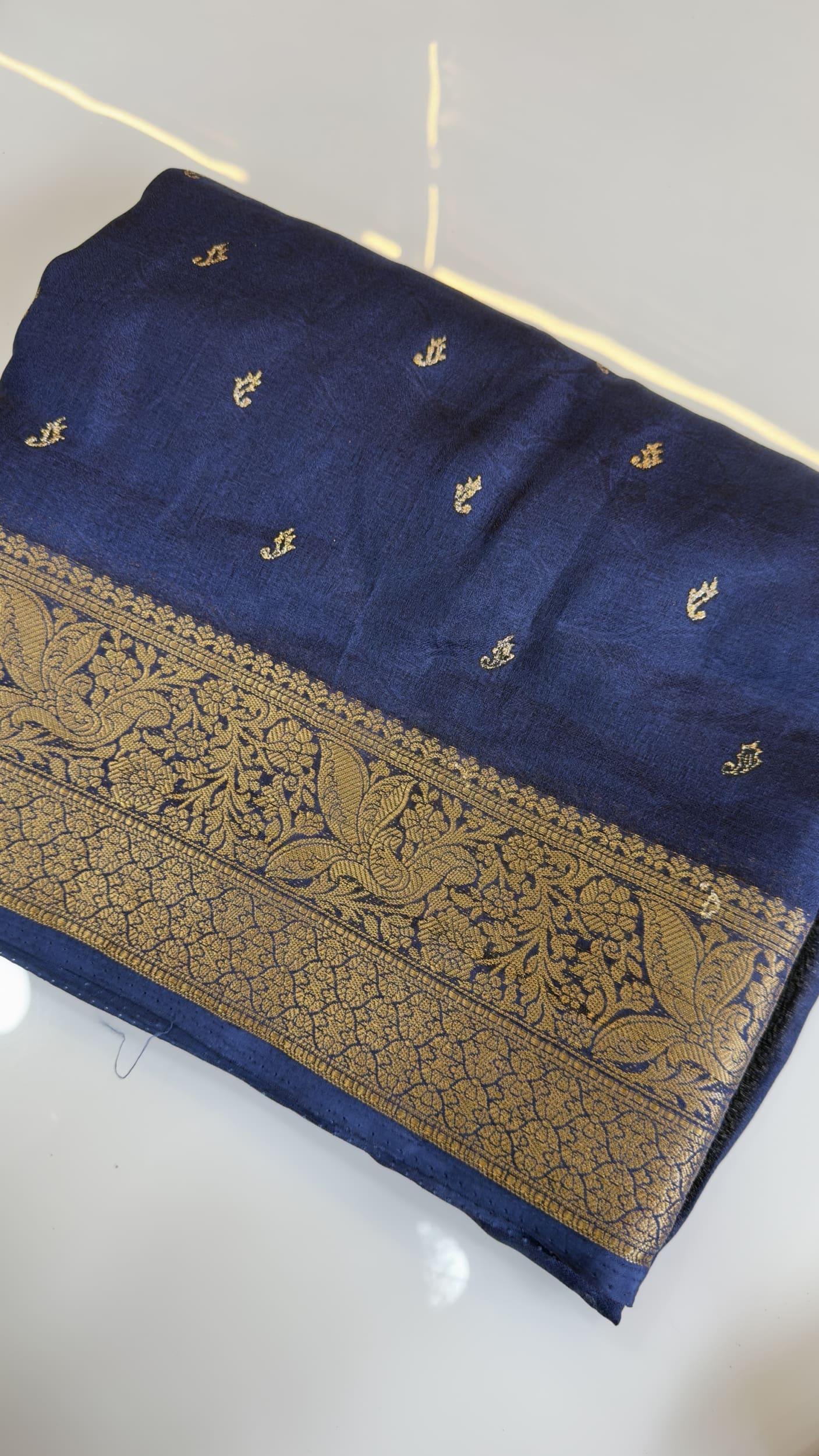 Jute Banarasi black saree