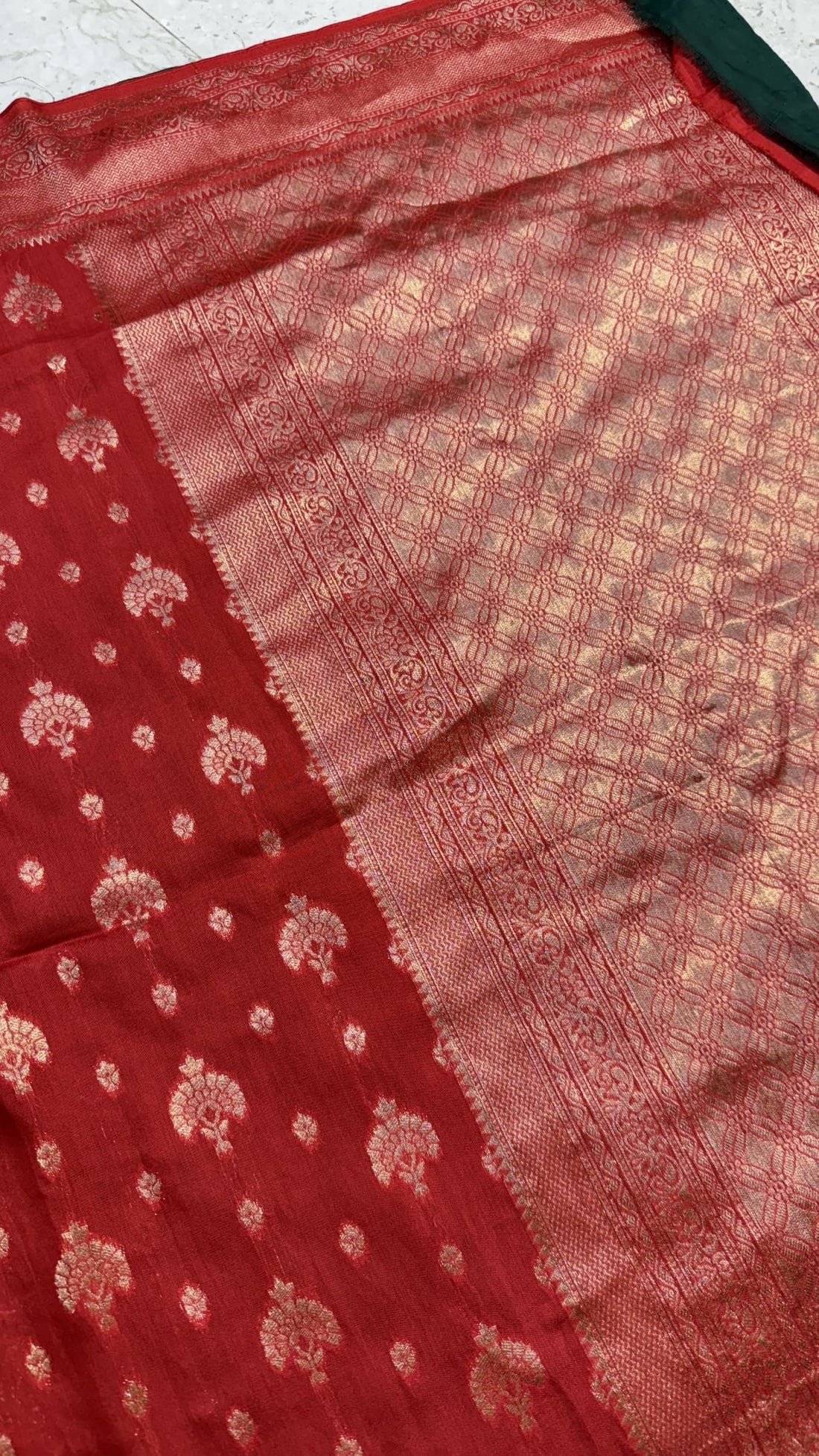 Red Banarasi Georgette Saree