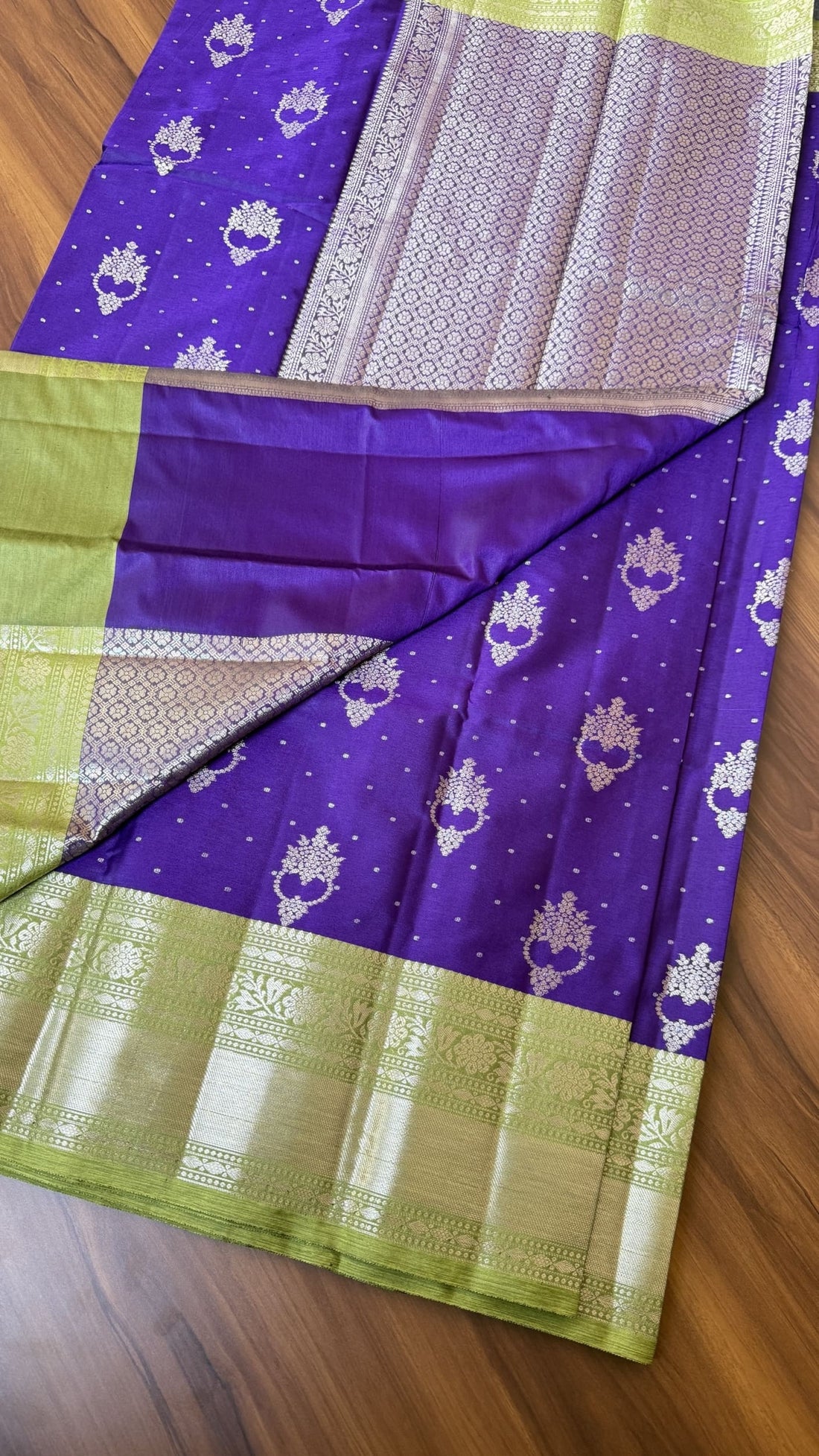 Violet Premium Banarasi Pattu