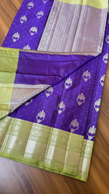 Violet Premium Banarasi Pattu