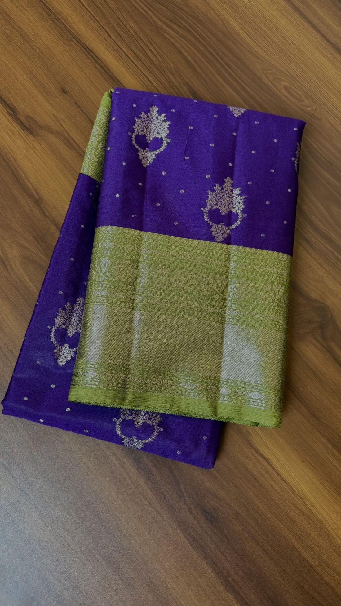 Violet Premium Banarasi Pattu