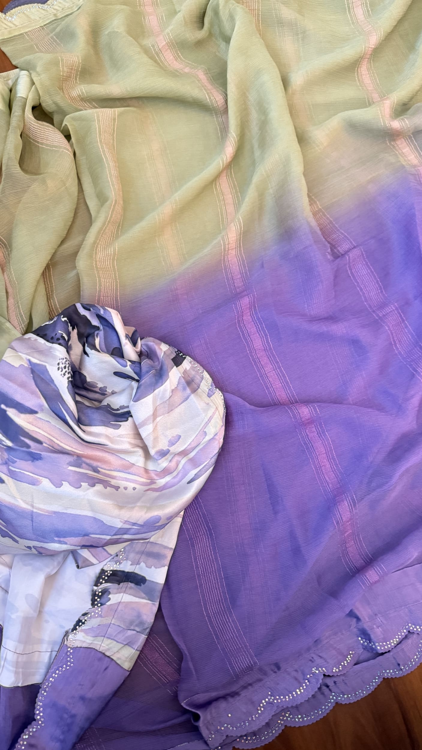 New year dual shade sarees