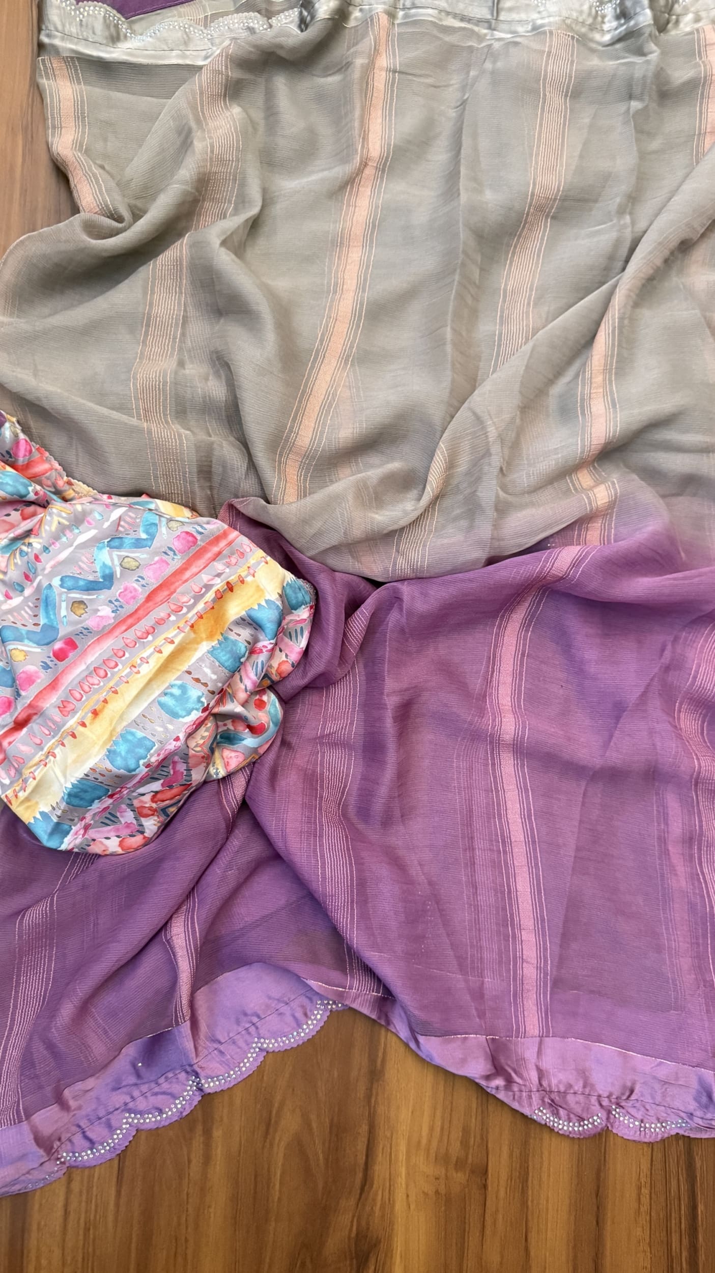 New year dual shade sarees