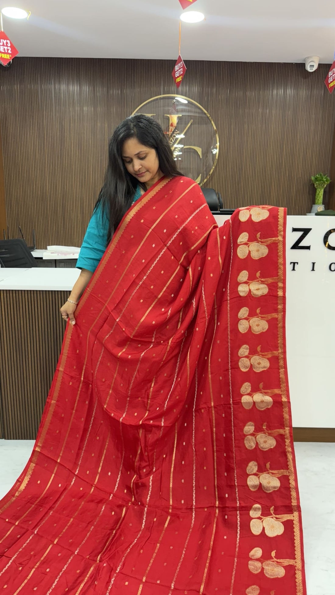 Sravanam special Red Saree