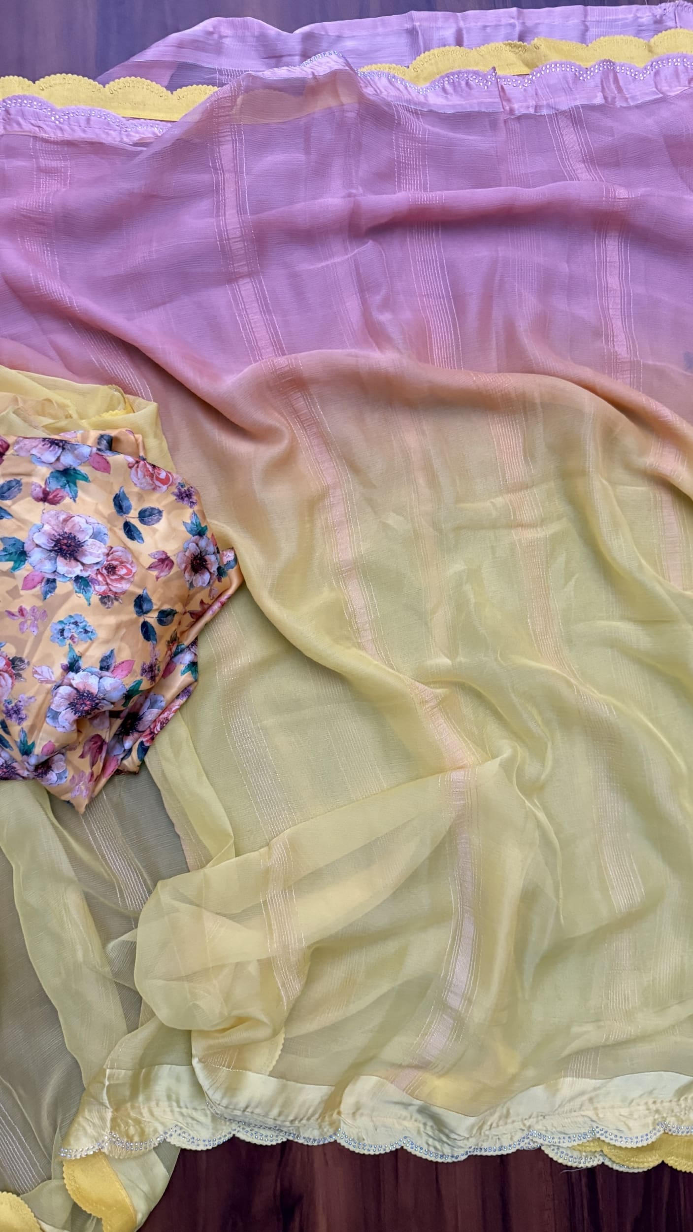 New year dual shade sarees