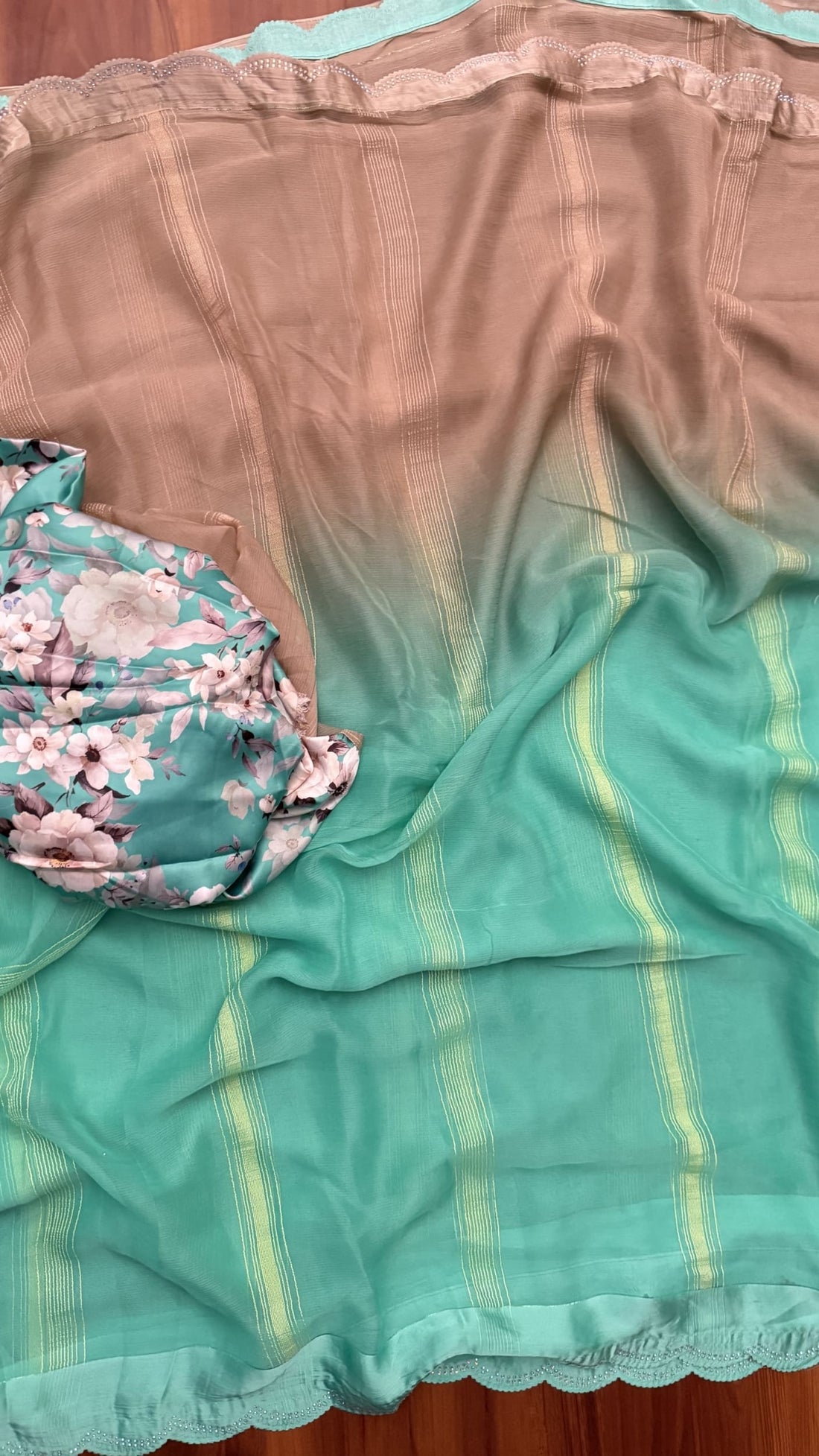 New year dual shade sarees