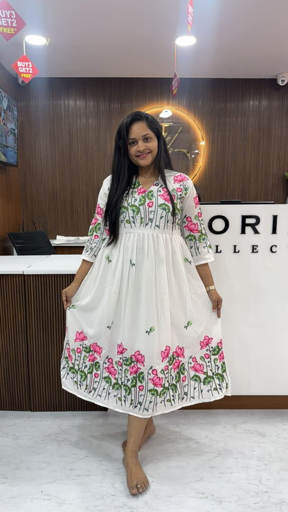 Floral Georgette frocks